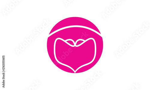 Heart Shape with Checkmark Logo