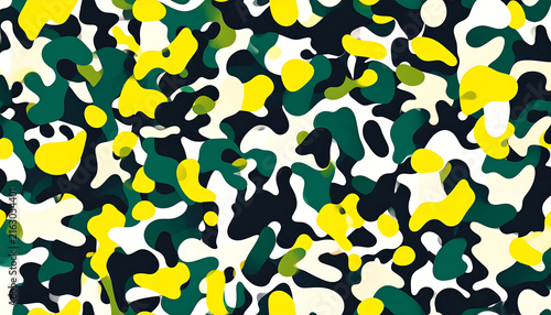 camouflage pattern vector graphic with organic abstract shapes