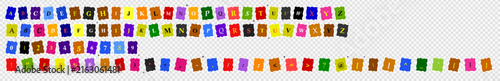 Photography Vibrant Collection of Colorful Squares, Geometric Patterns, and Abstract Design
