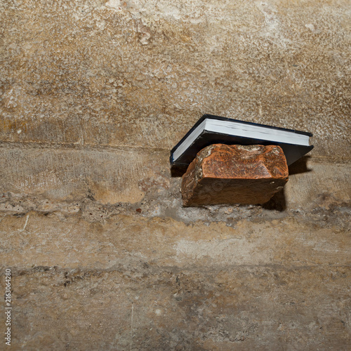 The underground section of the Western Wall in the holy city of Jerusalem