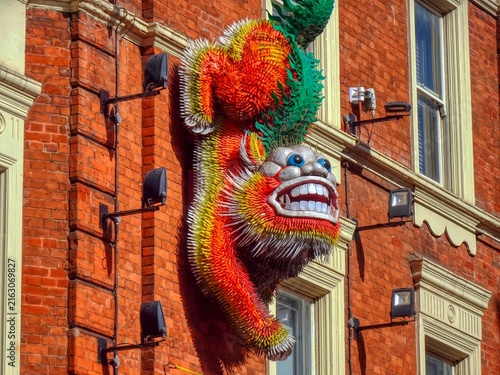 Konstfotografi Londres - Wardour Street in Chinatown - Anglaterra