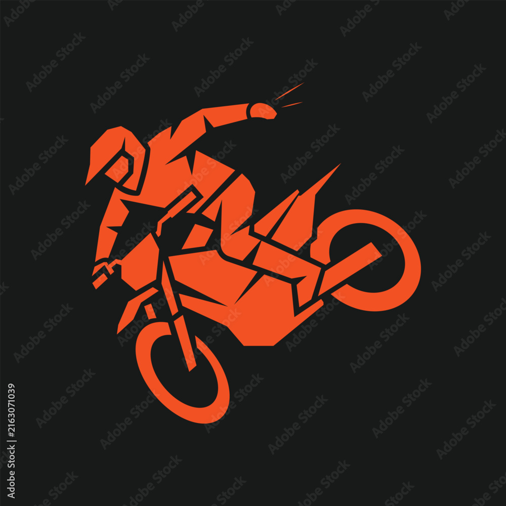 Fototapeta premium Biker illustration design