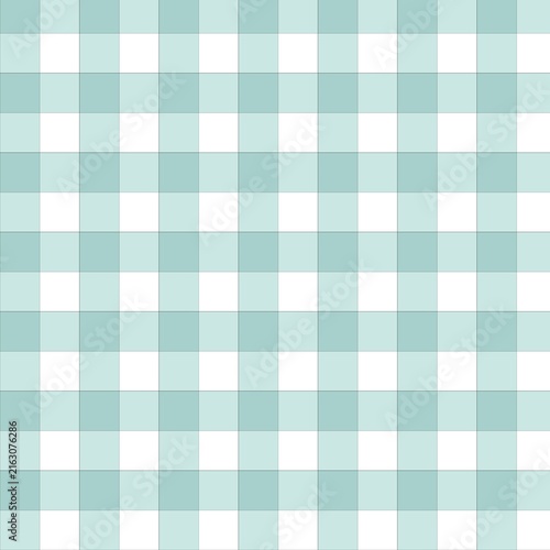 Calm seamless gingham checkered pattern in muted sage green and white. Gentle pastel plaid design, soft and neutral, ideal for baby products, home decor, textiles, and nature-themed projects.