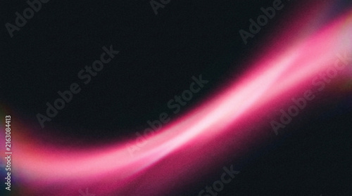 Foto Vibrant Pink Neon Light Streak With Grainy Texture And Chromatic Aberration On D