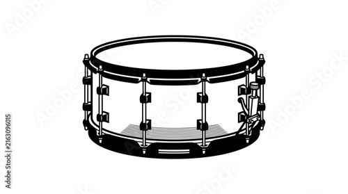 Percussion instrument snare drum musical equipment isolated