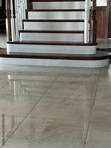 Tile Flooring Inside a Residential House Interior Showing Detailed Floor Pattern, Clean Surface and Modern Home Design