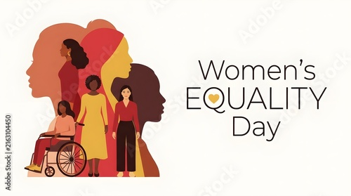 Diverse women vector illustration celebrating global gender equality and female empowerment on a clean white background