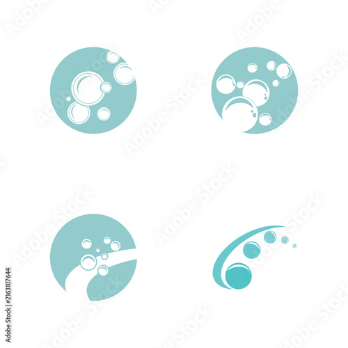Bubble water logo and symbol design