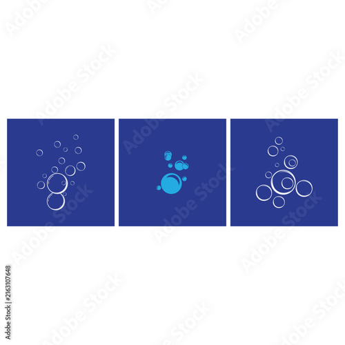 Bubble water logo and symbol design