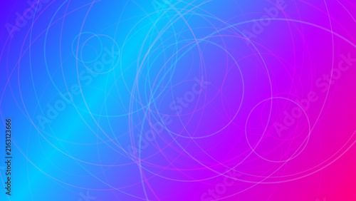 Abstract wavy lines graphic with blue and pink gradient colors