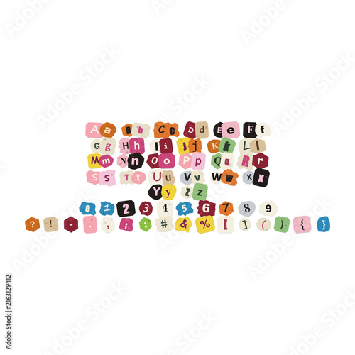 Set of colorful flat design dental icons for oral hygiene