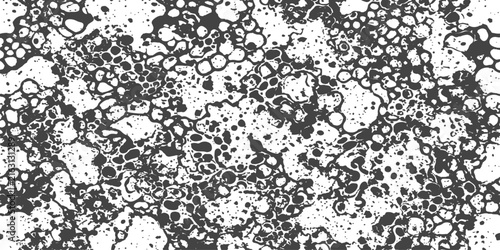 Abstract organic cellular patterns in monochrome with a high contrast texture suitable for science backgrounds