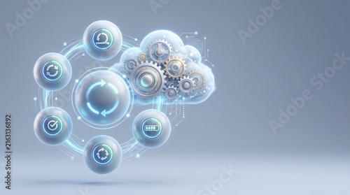 Floating 3D agile workflow and cloud collaboration management with copy space
