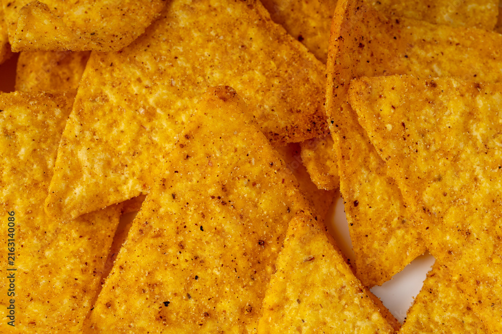 Fototapeta premium Tortilla chips, mexican nacho snack