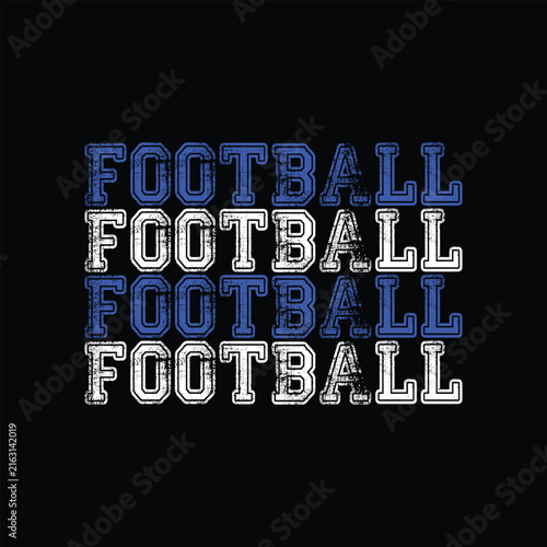 Creative Football Graphic Design for T-shirt and Apparel Merchandise