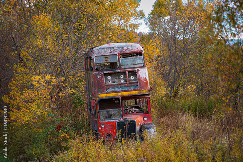 Canvas Print AEC Routemaster Double Decker Bus.
