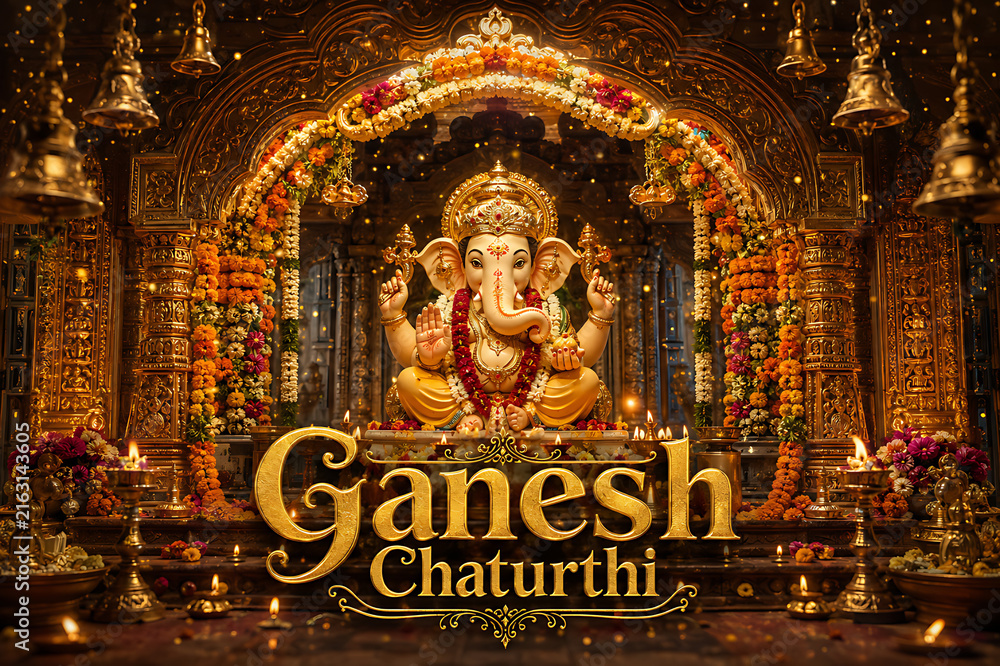 Fototapeta premium Ganesh Chaturthi Festival – Delicious Modaks, Traditional Sweets & Festive Food Delights