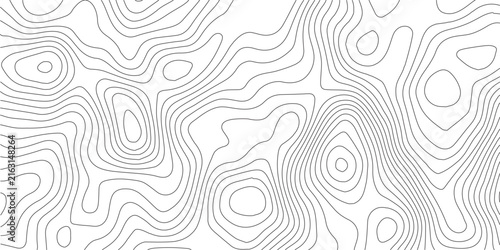 Topographic Background. Abstract wavy and curved lines background. Abstract pattern with Lines. Background of the Topographic Map. Abstract geometric topographic contour map background Free Vector	