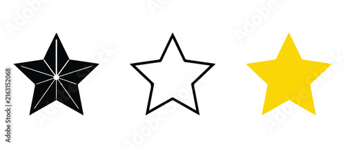 Star Shapes Isolated on Transparent Background for Graphic Design Use