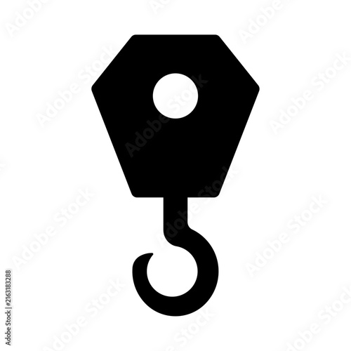 Crane Hook Icon for Construction, Lifting, and Industrial Use