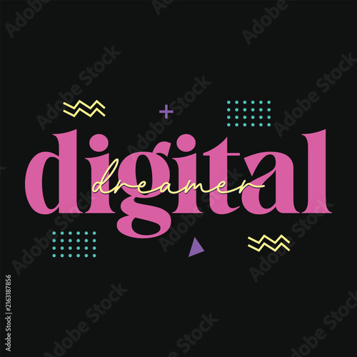 Konstfotografi Digital dreamer 80s 90s nostalgia synthwave memphis grunge classic retro vintage