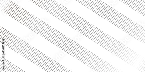 Принти на полотні Abstract oblique stripe diagonal black and white line gradient fabric transparent diagonal line cloth