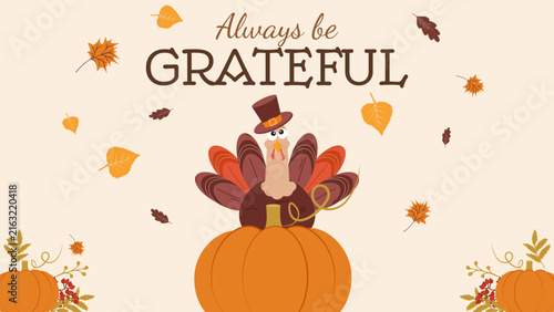 Cute turkey autumn leaves and wreath Thanksgiving invitation template. for greeting card party invite print and web design, vector illustration.