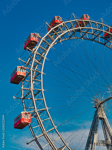 Konstfotografi Prater Riesenrad gianf Ferris wheel in Vienna view Austria prater funfair