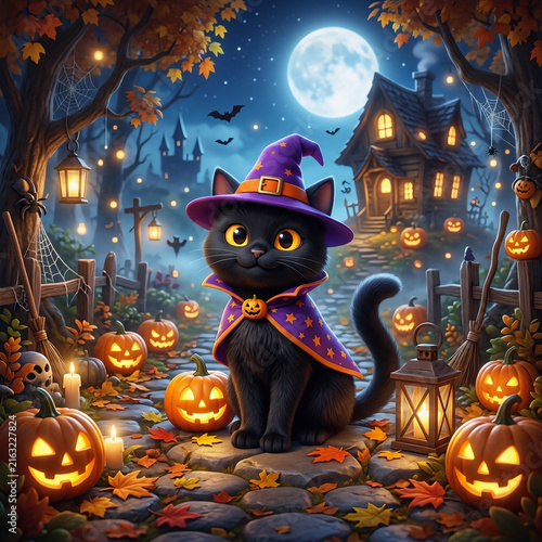 halloween background with pumpkin