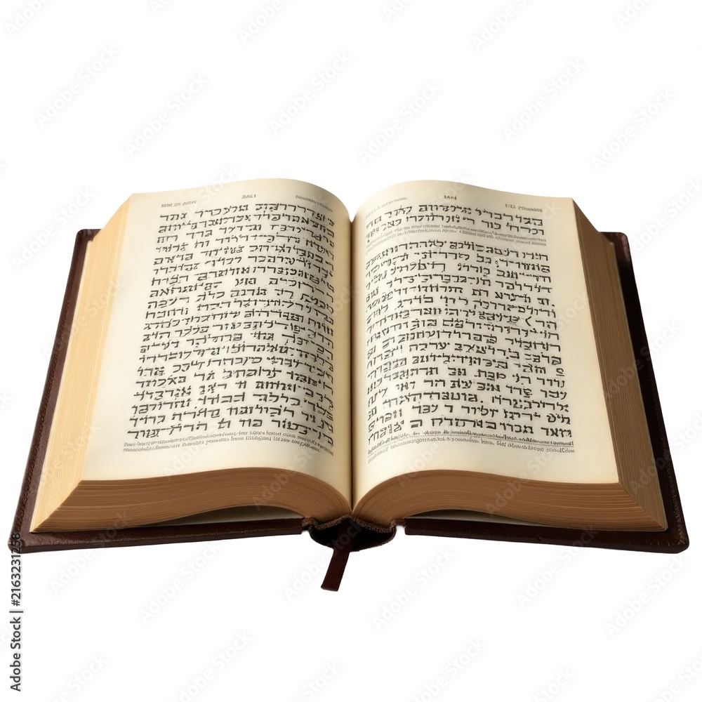 Fototapeta premium A open book sitting on a white background, perfect for educational or literary-themed projects