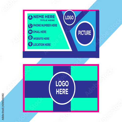 Modern Corporate Business Card Template Vector Design