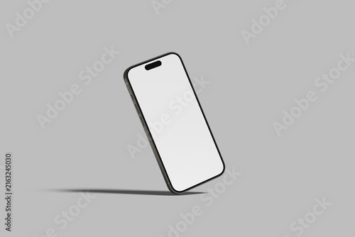Phone 15 Pro Mockup Blank 3D Render