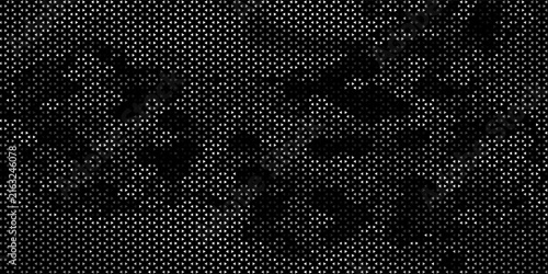 Geometric pattern of black diamonds on a white background.Seamless in one direction.Long fade out.The radial transformation method.