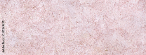 Fotografie Abstract pink plastered textured grunge background, horizontal banner, in the fo