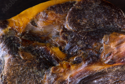 Quadro su tela Raw pork ham, cooked using a special technology
