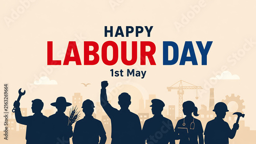 Happy labour day celebration with raised hands and flags Canada Labour Day, Labour Day, Labour Day design, Labor Day