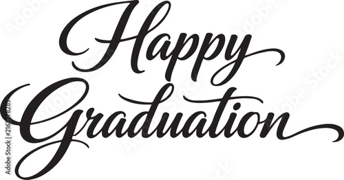 vector illustration of a happy birthday calligraphy text