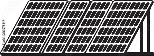 Solar panels harnessing clean renewable energy for sustainable living