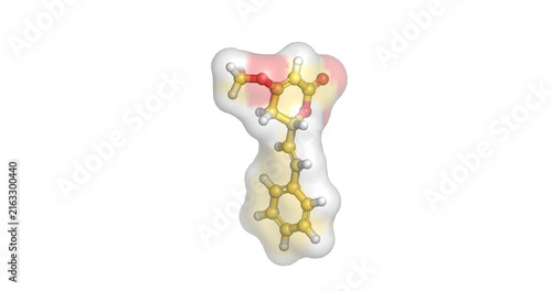 Принти на полотні DL-Kavain, major psychoactive kavalactone and GABA-A receptor modulator from kav