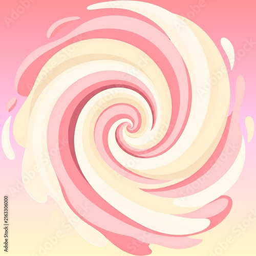 Abstract fluid art background with pastel pink and cream liquid swirl pattern