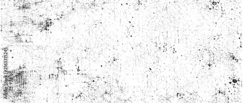 Quadro su tela Grunge grain texture overlay with letterpress imprint, rolled ink, concrete wall