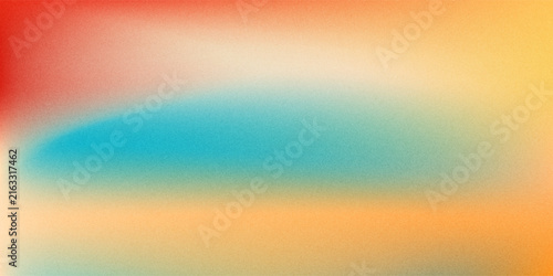 Vibrant summer color gradient background grainy orange blue yellow white noise texture banner retro poster header cover design