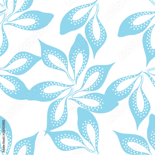 Cute vector floral seamless pattern. Colorful flowers background. Trendy repeat texture for fashion print, wallpaper or fabric