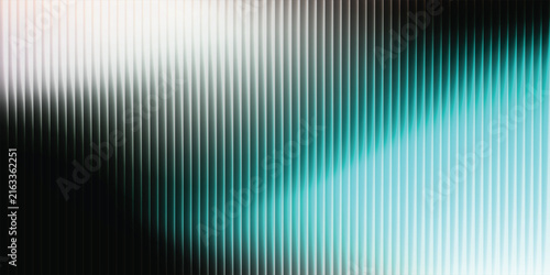 Abstract black and teal ripple glass effect background with vertical lines gradient