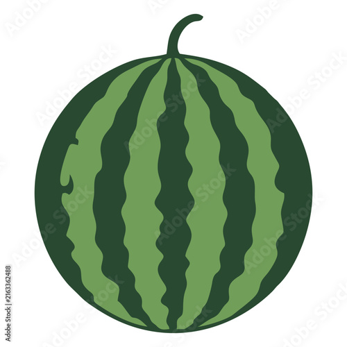 Fresh watermelon fruit vector icon illustration