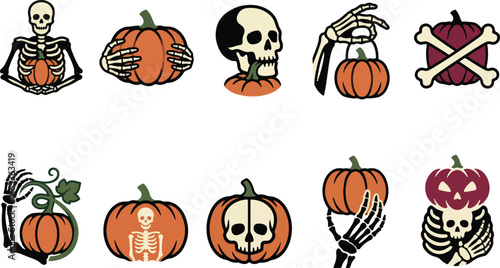 Halloween pumpkin vector