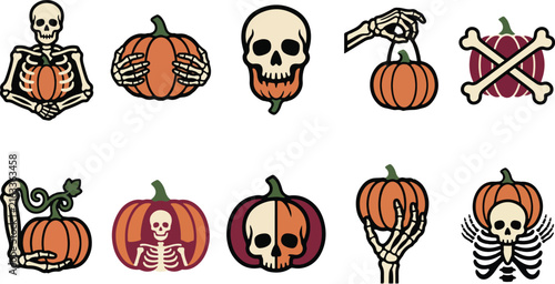 Halloween pumpkin vector