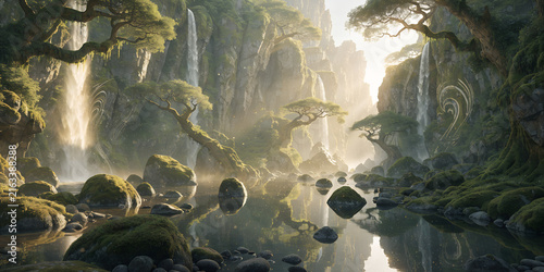  Reflections in the Mist-Filled Ravine