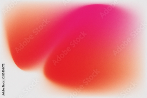 Obraz na płótnie Red orange pink blurred gradient background with soft rounded shapes