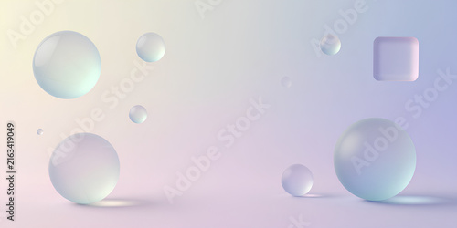 drops of water on a green background